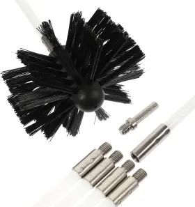 Upkoch 744110361469 Chimney Cleaning Brush Fireplace Flue Sweep Whip Cleaner Tools Rotary Sys