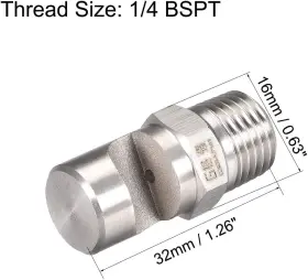 A19040300ux1067 Uxcell Stainless Steel Wide Angle Flat Fan Nozzle Spray Pattern For Broadcas #2