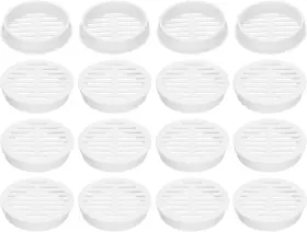A24041900ux0347 Uxcell 20pcs 50mm/2in Air Vents Circular Soffit White 50mm