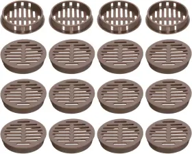 A24041900ux0357 Uxcell 20pcs 50mm/2in Air Vents Circular Soffit Brown 50mm