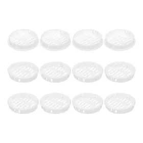 A24090500ux0652 Uxcell 12pcs 60mm/2.36 Inch Circular Soffit Air Vents Plastic 60mm White