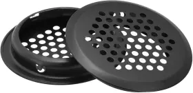 Uxcell A24092400ux0167 53mm 2-1/8 Inch Circular Soffit Vent 30pcs Stainless Steel Black