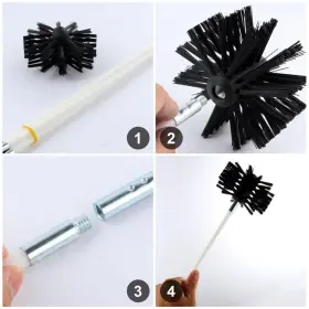 C2i42wt4006k228 Veemoon 1 Set Dryer Cleaning Brush Nylon Chimney Air Vent Kit Fo #3