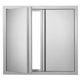 Vevor 197988385004 Bbq Double Outdoor Kitchen Door 26w X 24h Inch Silver
