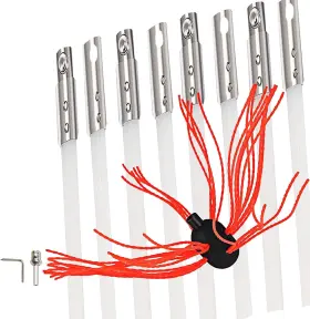 Vevor 313038927905 Chimney Sweep Kit 26ft Length Cleaning Tool Kits With 8 Nylon Fle