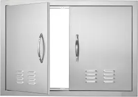 Vevor 601707191031 Outdoor Kitchen Doors 30w X 21h Inch 304 Stainless Silver