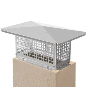 Vevor 789591515963 Chimney Cap 8 Inch X 17 Flue Caps 304 Stainless Steel Fireplace Cov