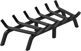 Vevor 800689623336 New Fireplace Log Grate 27 Inch Heavy Duty With 6 Support Legs