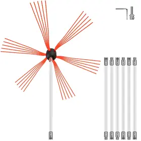 Vevor 840281561070 Chimney Sweep Kit Cleaning 23ft Sooteater