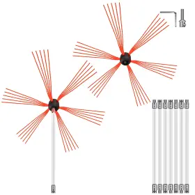 Vevor 840281563746 Chimney Sweep Kit Cleaning 26ft Sooteater Vevor 840281563746 Chimney Sweep Kit Cleaning 26ft Sooteater