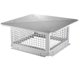 Vevor Bxgfxpdydgystsrs6v0 Chimney Cap 17 Inch X Fireplace Flue Caps Cover Mesh No Upper