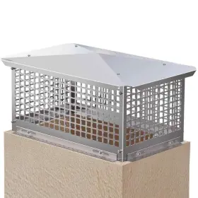 Ycz13x24ybbz6rlt0v0 Vevor Chimney Cap 13 Inch X24 Flue Caps 304 Stainless Steel Fireplace Cover