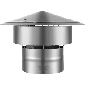 Vevor Yxycmysbxgzdgeh55 Chimney Cap 6-inch 304 Stainless Steel Round Roof Rain Cover Silver
