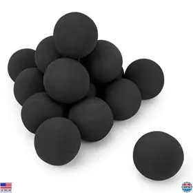 Visit The Stanbroil Store B0bzvsm9k8 Ceramic Fire Balls - 3 Inch Round Stones For Pit Bowl And