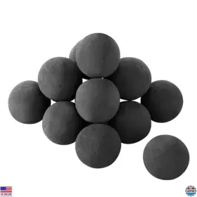 Visit The Vevor Store Bp-154 3-inch Ceramic Balls - 15 Pcs Decorative Lava Rocks For Indoor/outdoor Use