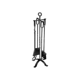 Vh1124 Vivohome 5-piece Wrought Iron Fireplace Tool Set With Poker Grabber Broom Shovel Vh1124 Vivohome 5-piece Wrought Iron Fireplace Tool Set With Poker Grabber Broom Shovel