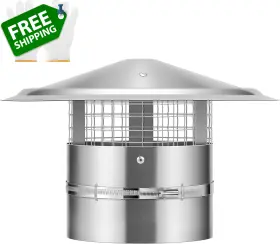 Vh1253us Vivohome 6 Inch Cone Top Chimney Cap With Screen Round Roof Rain Cover Gal Vh1253us Vivohome 6 Inch Cone Top Chimney Cap With Screen Round Roof Rain Cover Gal