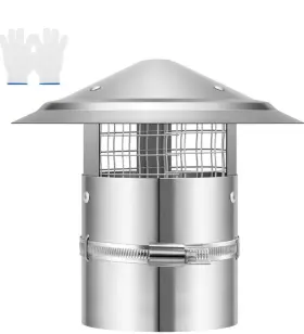 Vh1380 Vivohome 4 Inch Cone Top Chimney Cap Round Roof Rain Cover Adjustable Galvanizedsteel Vh1380 Vivohome 4 Inch Cone Top Chimney Cap Round Roof Rain Cover Adjustable Galvanizedsteel