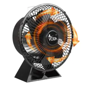 Vdsf634g Voda Stove Fan With Protective Cover Heat Powered Wood Fans 4 Blades Sl