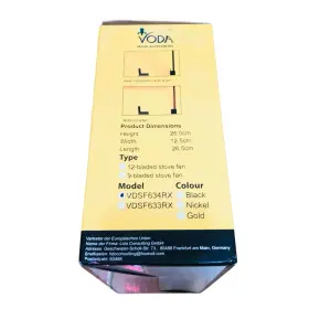 Vdsf634rx Voda Wood Stove Fan Heat Powered 12 Blades Fireplace Large Top #3