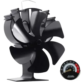 Vdsf654but Voda Wood Stove Fan Heat Powered Fireplace Fans 6 Blades Non Electric Thermal
