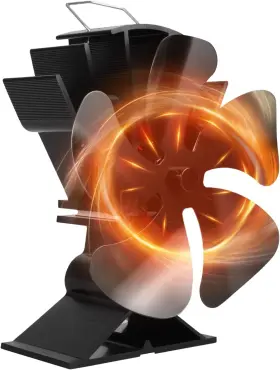 Vdsf695pbb Voda Wood Stove Fan Heat Powered For Buddy Heater/pellet/wood Burner/f