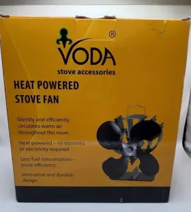 Vfsf622b Voda Vfsf622b....... Stove Fan Newly Upgraded 4 Blades Heat Powered Eco Fans New