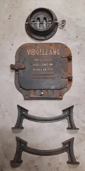 Bk100e Vogelzag New Old Stock Barrel Stove Kit Converts Steel Drum Into Wood Burning Heater