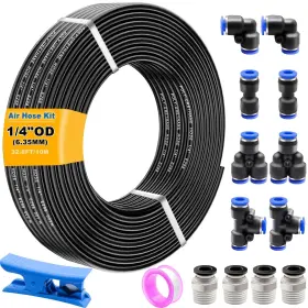 K-m124-1 Weideer K-m124-1/4-10m Air Line Tubing Kit - 1/4 Inch 6.35mm Od 32.8ft Polyurethane Pu Hos
