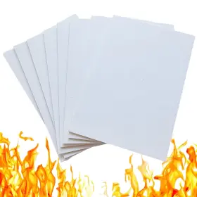 Kw2-16 Whzazgw 8 Pcs High Temperature Gasket Paper White Ceramic Fiber Material Firep