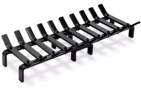 B0bjjp51tr Willow Weave 24in Flat Steel Fireplace Grate Heavy Duty Wood Stove Log Holder