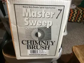 Worcester 23107 Master Sweep Square 8 Inch Flat Steel Brush For Chimney Cleaning