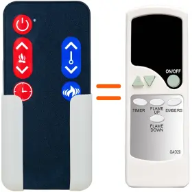 C124030201d01 Xinjishimin Gao20 Remote Control For Signature By Ashley Fireplace Ef30-23b Ef16-23 Ef30-30a W1
