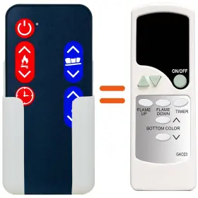 C124032901d01 Xinjishimin Gao23 Remote Control For Signature By Ashley Electric Fireplace Ef16-60 W100-22 W90