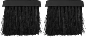 Yakuhy 744110617412 2pcs Fireplace Brushes Oblong Replacement Spare Hearth Brush Head Refill For Co
