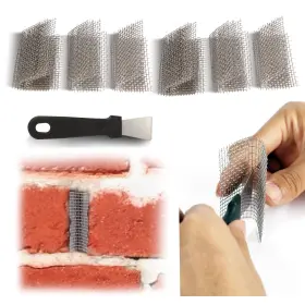 Yeload 742332229680 120 Pieces Stainless Steel Weep Hole Covers For Brick Wall 2.75 Inch H