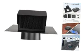 Yqp0030 Yisowy 4-inch Removable Roof Vent Cap For Dryer Ventilation System Galvanized Steel Yqp0030 Yisowy 4-inch Removable Roof Vent Cap For Dryer Ventilation System Galvanized Steel