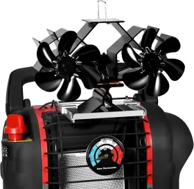 Yosn 712490889224 Dual Motors Heat Powered Fireplace Fan Wood Stove For Buddy Heater Firepla