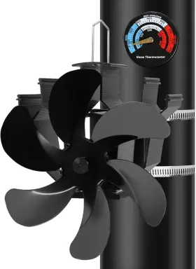 Yosn 786354126930 Heat Powered Fireplace Fan Wall Mounted Wood Stove Thermal For Wood/log