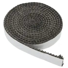 X118 Zaplyte 726215707168 5/8 Inch X 1/8 Wood Stove Gasket Flat Self Adhesive Seal Rope Black