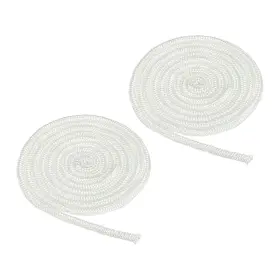 Zaplyte 731618780199 2pcs 1/4 Inch X 86 Wood Stove Gasket Fiberglass Round Seal Rope Replacement White