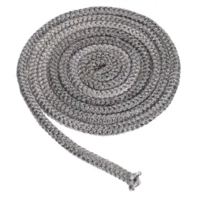 Zaplyte 783243538478 3/8 Inch X 98 Wood Stove Gasket Graphite Fiberglass Round Seal Rope Black