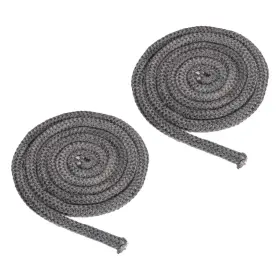 Zaplyte 783243538676 2pcs 5/8 Inch X 98 Wood Stove Gasket Graphite Fiberglass Round Seal Rope Black