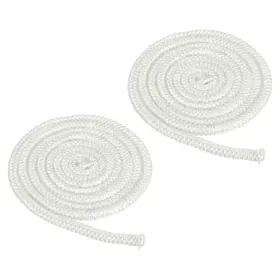 Zaplyte 783243539512 2pcs 5/16 Inch X 98 Wood Stove Gasket Fiberglass Round Seal Rope Replacement White