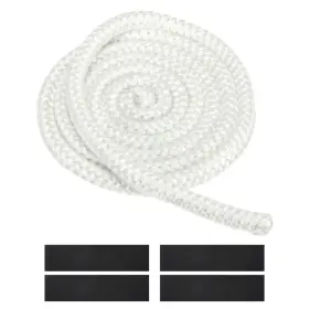 Zaplyte 783243539680 9/16 Inch X 79 Wood Stove Gasket Kit Fiberglass Round Seal Rope Replacement White