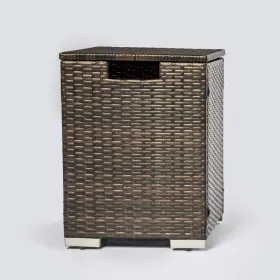 Xy-57 Zeus & Ruta Nft Rattan Propane Tank Cover Sturdy Weather-resistant Portable Brown
