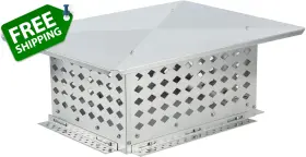 Zhaiupon 313052096083 Chimney Cap 17 Inch X 29 304 Stainless Steel Fireplace Cover