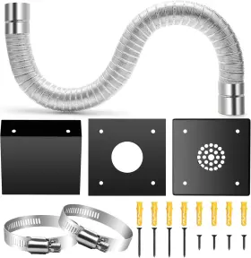 Cq001 Zhaoyao Pellet Stove Pipe Kit Aluminum 2 X 60 Fresh Air Intake