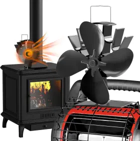 500j Zhengxoo Heat Powered Wood Stove Fan 4-blade Fireplace For Burning 500j Zhengxoo Heat Powered Wood Stove Fan 4-blade Fireplace For Burning