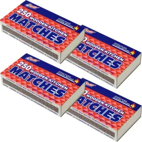 Bhat12-2576 Zigarrelicht 4 Boxes - Matches 250 Count Per Box Strike On Wholesale Bulk Lot